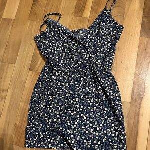 SHEIN Navy Floral Jumpsuit